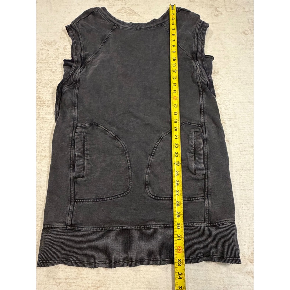 Daily Practice by Anthropologie Black Sleeveless Sweatshirt Dress XXS Crisscross - Picture 7 of 7